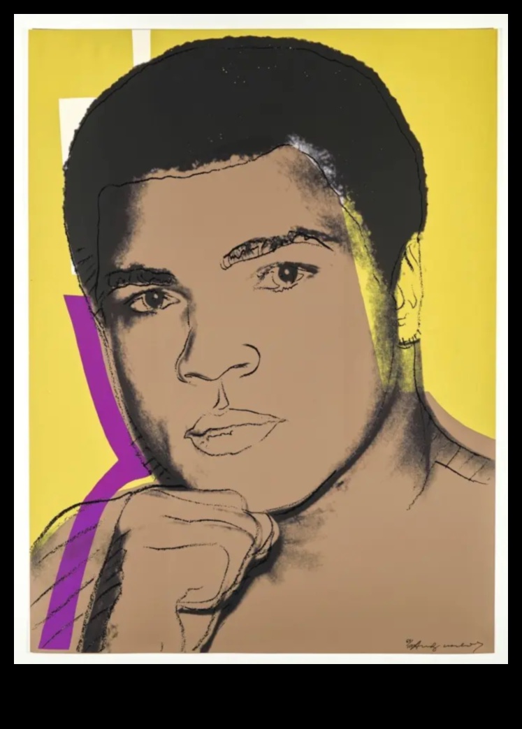 Portret pop art: chipuri și figuri în detalii vii