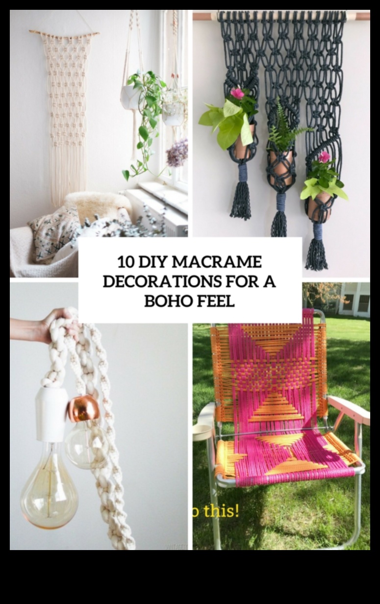 Puteți sugera modalități de a folosi Macrame în Modern Boho Decor pentru o notă boemă?